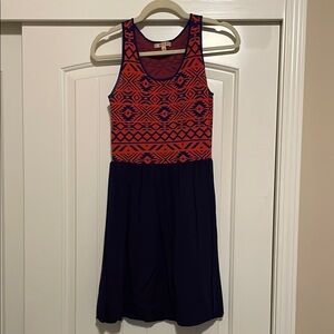 Tribal Print Sleeveless Dress